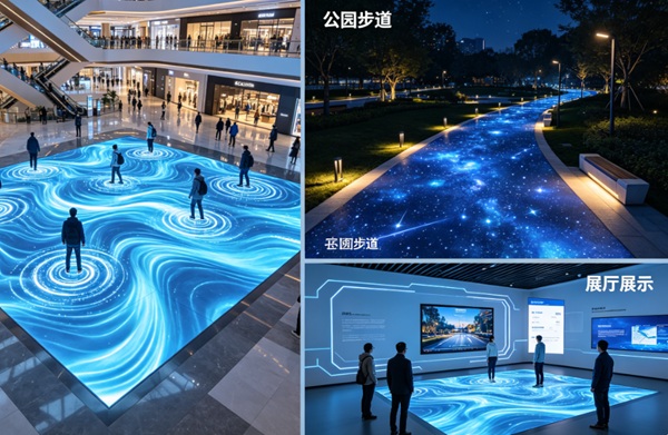 LED互动地砖屏：从舞台特效到商业空间的交互新选择
